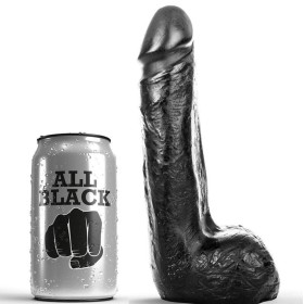 ALL BLACK DILDO REALISTICO NEGRO SUAVE 20 CM por sólo 28.95€