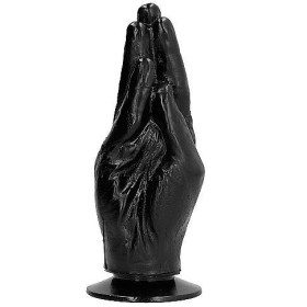 ALL BLACK DILDO FISTING 21CM:: Discreción en tusexshopgay.com