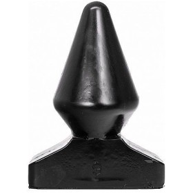 ALL BLACK ANAL PLUG 18,5CM:: Discreción en tusexshopgay.com