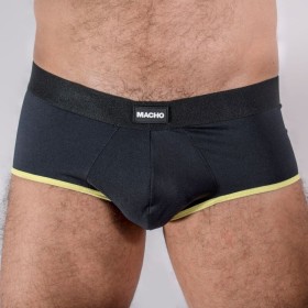 MACHO - MS24A CALZONCILLO BRIEF DARK AMARILLO L:: Discreción en tusexshopgay.com