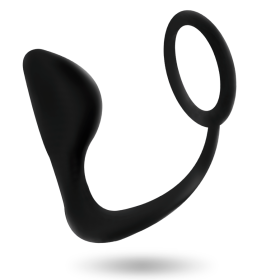ADDICTED TOYS PLUG ANAL CON ANILLO PENE NEGRO por sólo 14.95€