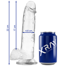Xray Clear Dildo Realista Transparente 22Cm X 4.6Cm:: Envío discreto en tusexshopgay.com