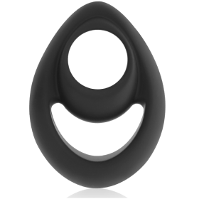 Powering  Anillo Pene y Testiculos  PR14  Negro:: Discreción en tusexshopgay.com