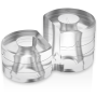 Powering  Anillo Pene  Doble PR12 Clear:: Discreción en tusexshopgay.com