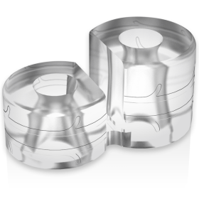 Powering  Anillo Pene  Doble PR12 Clear:: Discreción en tusexshopgay.com