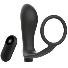 ADDICTED TOYS ANILLA PENE CON PLUG ANAL CONTROL REMOTO NEGRO RECARGABLE por sólo 49.95€