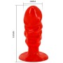 BAILE PLUG ANAL CON VENTOSA ROJO por sólo 6.90€