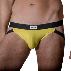 MACHO - MX22A SUSPENSORIO AMARILLO L/XL:: Discreción en tusexshopgay.com