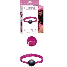 Pink Fetish: mordaza simple de piel