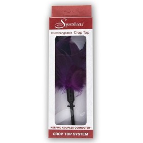 Interchageable Crop Top - Purple Body Feather (Starburst) :: compra online en tusexshopgay.com