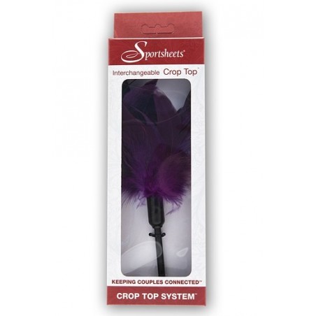 Interchageable Crop Top - Purple Body Feather (Starburst)