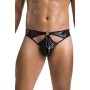 PASSION - 033 TANGA PAUL NEGRO L/XL:: Discreción en tusexshopgay.com