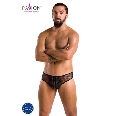 PASSION - 035 SLIP RICHARD NEGRO S/M:: Discreción en tusexshopgay.com