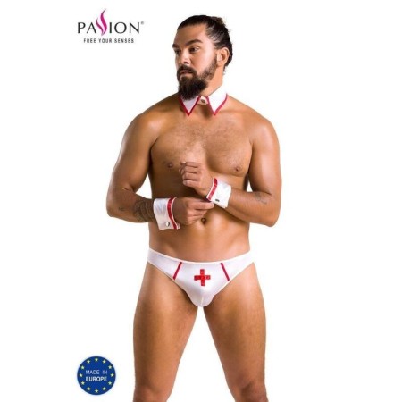 PASSION - 037 SLIP GREGORY BLANCO L/XL:: Discreción en tusexshopgay.com