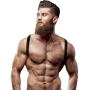 FETISH SUBMISSIVE ATTITUDE - ARNÉS ECOPIEL ESPALDA HOMBRE:: Discreción en tusexshopgay.com