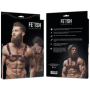 FETISH SUBMISSIVE ATTITUDE - ARNÉS ECOPIEL PECHO HOMBRE NEGRO/ROJO:: Discreción en tusexshopgay.com