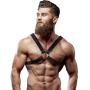 FETISH SUBMISSIVE ATTITUDE - ARNÉS ECOPIEL PECHO CRUZADO HOMBRE:: Discreción en tusexshopgay.com