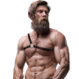 FETISH SUBMISSIVE - ATTITUDE ARNÉS ECOPIEL HOMBRO CRUZADO HOMBRE:: Discreción en tusexshopgay.com