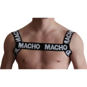 MACHO - ARNÉS DOBLE NEGRO:: Discreción en tusexshopgay.com