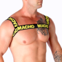 MACHO - ARNÉS DOBLE AMARILLO:: Discreción en tusexshopgay.com