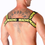MACHO - ARNÉS DOBLE AMARILLO:: Discreción en tusexshopgay.com