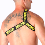 MACHO - ARNÉS ROMANO AMARILLO L/XL:: Discreción en tusexshopgay.com