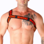 MACHO - ARNÉS ROMANO ROJO L/XL:: Discreción en tusexshopgay.com