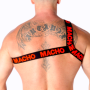 MACHO - ARNÉS ROMANO ROJO L/XL:: Discreción en tusexshopgay.com