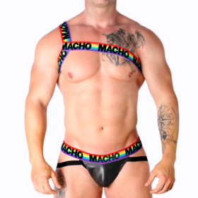 MACHO - ARNÉS ROMANO PRIDE L/XL:: Discreción en tusexshopgay.com