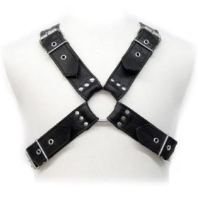 LEATHER BODY - BUCKLES HARNESS:: Discreción en tusexshopgay.com