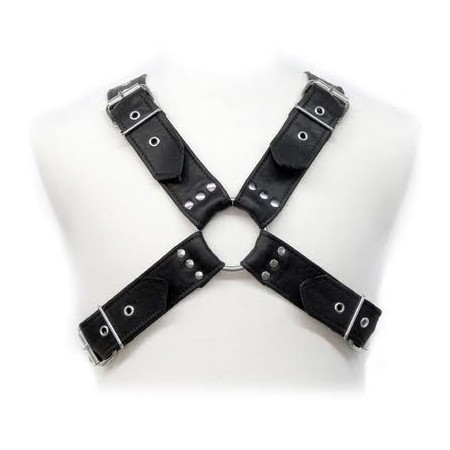 LEATHER BODY - BUCKLES HARNESS:: Discreción en tusexshopgay.com