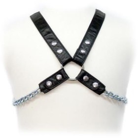 LEATHER BODY - CHAIN HARNESS II:: Discreción en tusexshopgay.com
