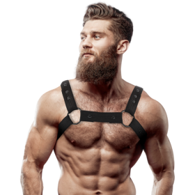 FETISH SUBMISSIVE ATTITUDE - ARNÉS DEPORTIVO AJUSTABLE NEOPRENO PECHO HOMBRE:: Discreción en tusexshopgay.com