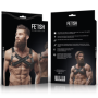 FETISH SUBMISSIVE ATTITUDE - ARNÉS BULLDOG AJUSTABLE NEOPRENO PECHO CRUZADO CON CREMALLERAS HOMBRE:: Discreción en tusexshopgay.