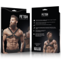 FETISH SUBMISSIVE ATTITUDE - ARNÉS BULLDOG AJUSTABLE ECOPIEL PECHO CRUZADO HOMBRE:: Discreción en tusexshopgay.com