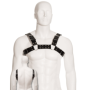 LEATHER BODY - BLACK BULL DOG HARNESS:: Discreción en tusexshopgay.com