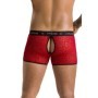 PASSION - 046 SHORT PARKER ROJO S/M:: Discreción en tusexshopgay.com