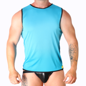 MACHO - CAMISETA AZUL L/XL:: Discreción en tusexshopgay.com