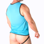 MACHO - CAMISETA AZUL L/XL:: Discreción en tusexshopgay.com