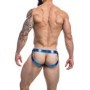 CUT4MEN - JOCKSTRAP DESIRE CUERO AZUL XL:: Discreción en tusexshopgay.com