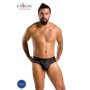 PASSION - 030 SLIP ABIERTO TOM NEGRO L/XL:: Discreción en tusexshopgay.com