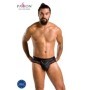 PASSION - 030 SLIP ABIERTO TOM NEGRO L/XL:: Discreción en tusexshopgay.com