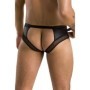 PASSION - 030 SLIP ABIERTO TOM NEGRO L/XL:: Discreción en tusexshopgay.com