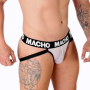 MACHO - MX26X1 JOCK REJILLA BLANCO L:: Discreción en tusexshopgay.com