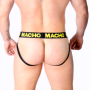 MACHO - MX25A JOCK AMARILLO LYCRA M:: Discreción en tusexshopgay.com