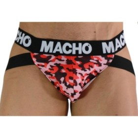 MACHO - MX28MR JOCK MILITAR ROJO L:: Discreción en tusexshopgay.com