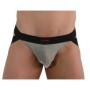 BURN - 001 JOCK BRILLANTE BEIGE / NEGRO L:: Discreción en tusexshopgay.com