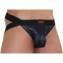 BURN - 006 JOCK BRILLANTE AZUL / NEGRO XL:: Discreción en tusexshopgay.com