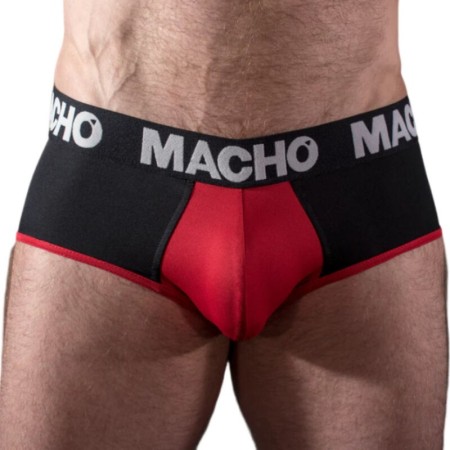 MACHO - MS26N SLIP NEGRO/ROJO XL:: Discreción en tusexshopgay.com