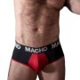 MACHO - MS26N SLIP NEGRO/ROJO XL:: Discreción en tusexshopgay.com
